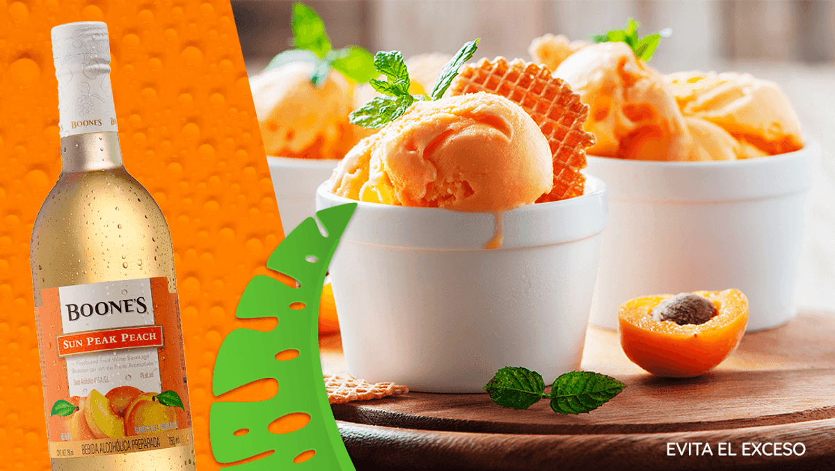 coctel Sorbete de durazno