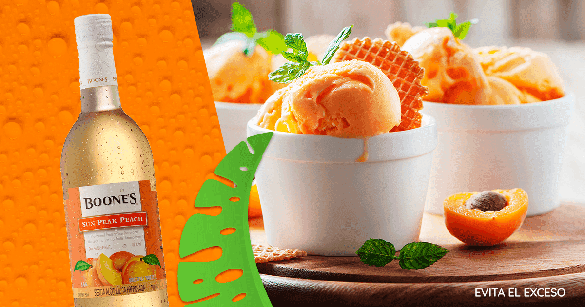 coctel Sorbete de durazno