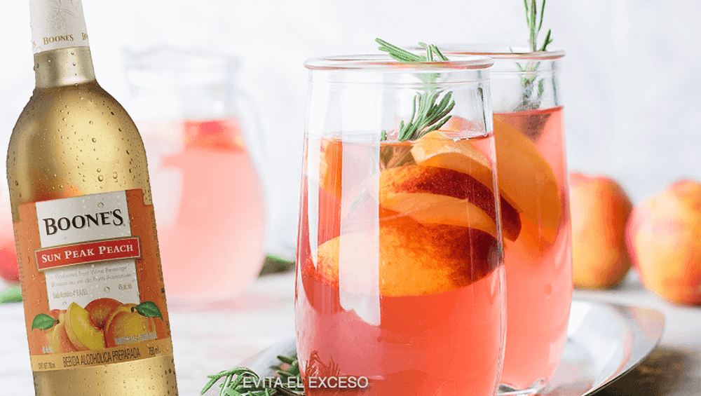 Peach mezcal Boone’s