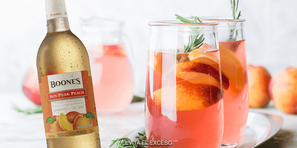 Peach mezcal Boone’s