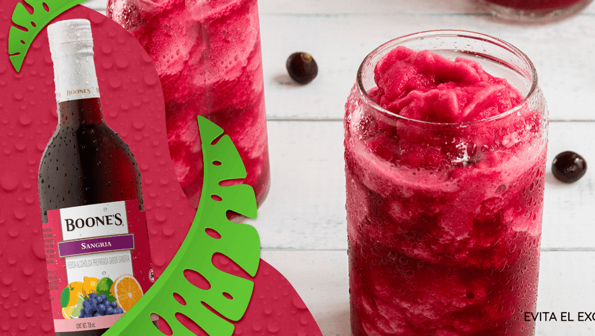 Coctel slushie de sangria