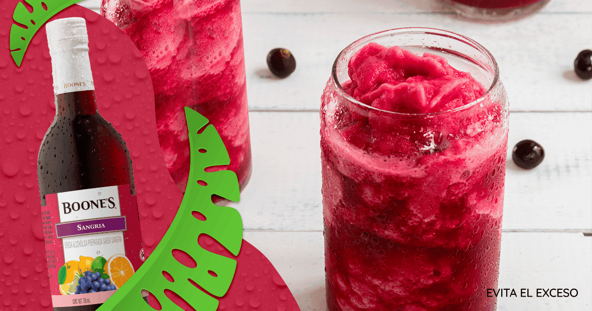 Coctel slushie de sangria