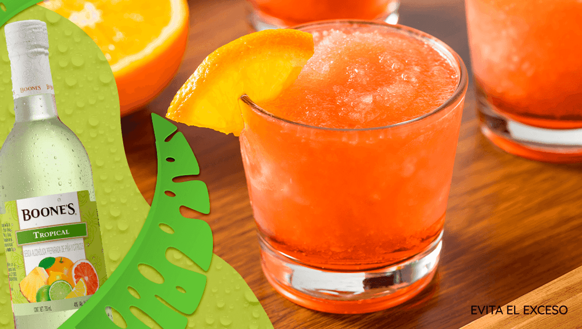 coctel Slushie de mandarina