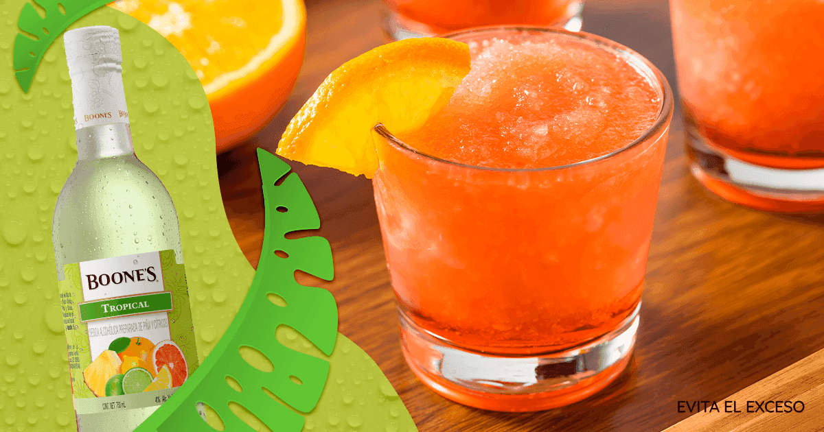coctel Slushie de mandarina