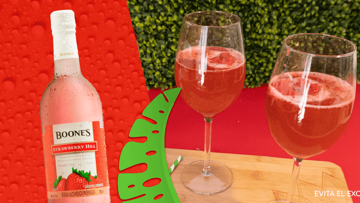 Sorbete flotante rosado