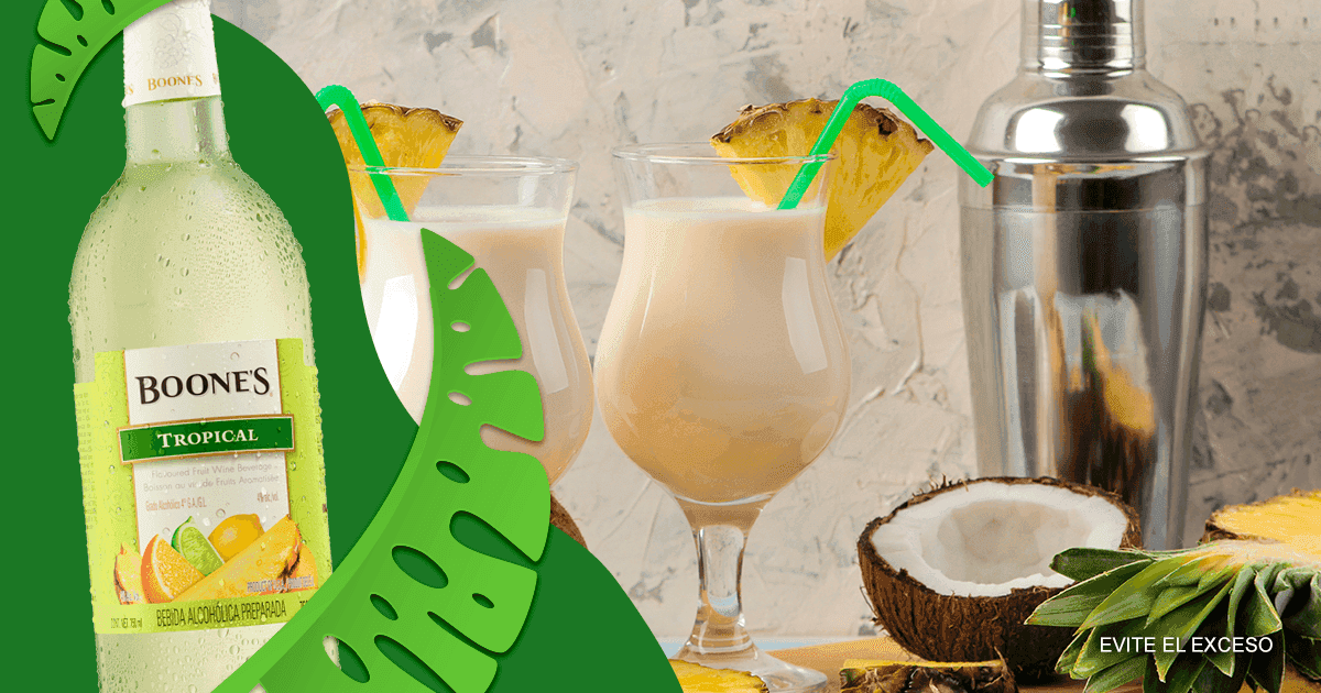 Piña colada al estilo boone’s